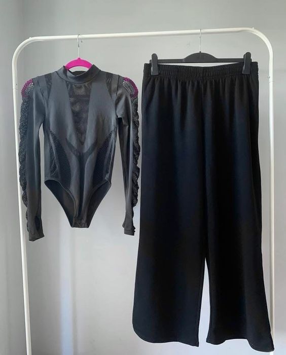 HM черен спортен панталон М - нов ( с етикета )