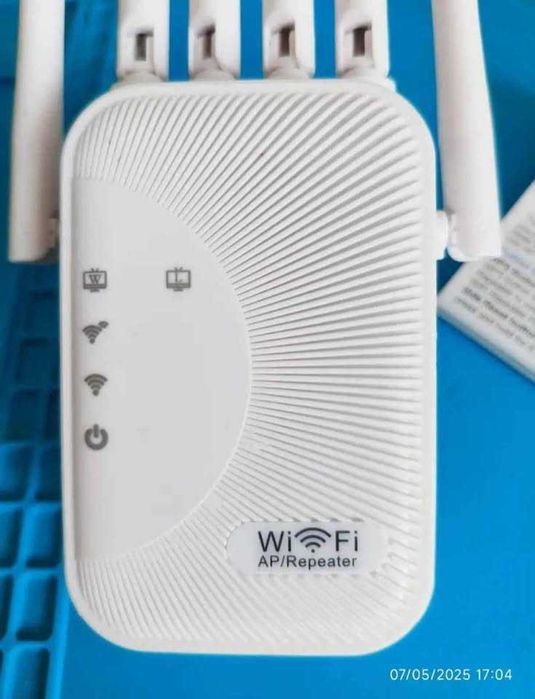 NOU SIGILAT Wifi Extender Repeater 1200mbps 6 antene alb sau negru