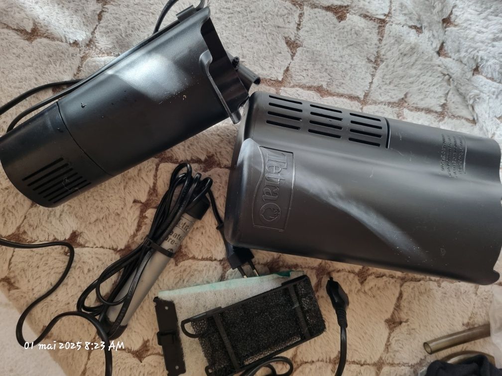 Filtru intern Tetra 300+pompă aer Tetra+filtru burete