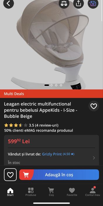 Leagan electric appekids i size