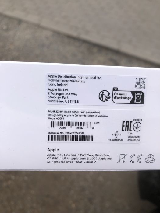 Apple pencil 2 Nou