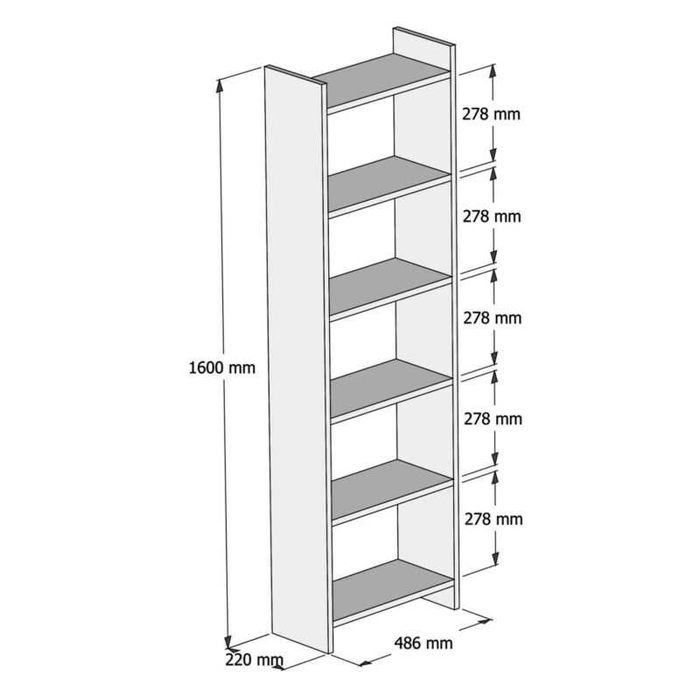 Комплект за офис, HM11776.11, Бял, Сонома, Антрацит, Пдч