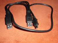 Cablu  cu un USB mic pe un capat si cu 2 USB – uri pe celalalt