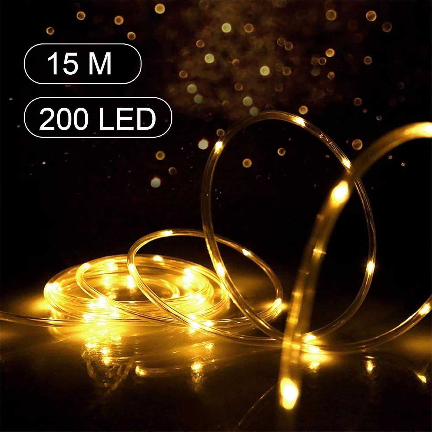НОВИ! LED гирляндни светлини, лампички, 15м, 200 LED, водоустойчиви