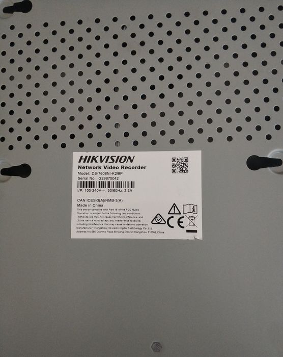 NVR Hikvision DS-7608NI-K2/8P