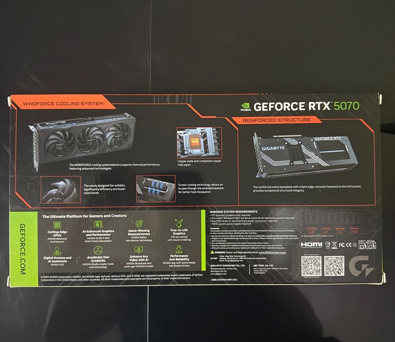 Gigabite GeForce RTX 5070