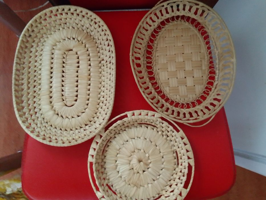 Новые плетённые хлебницы и ступки - бокалы