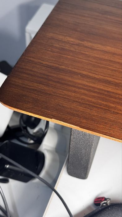 Desk Shelf Raft Birou Etajera Monitor Stand Lemn Masiv Setup Productiv