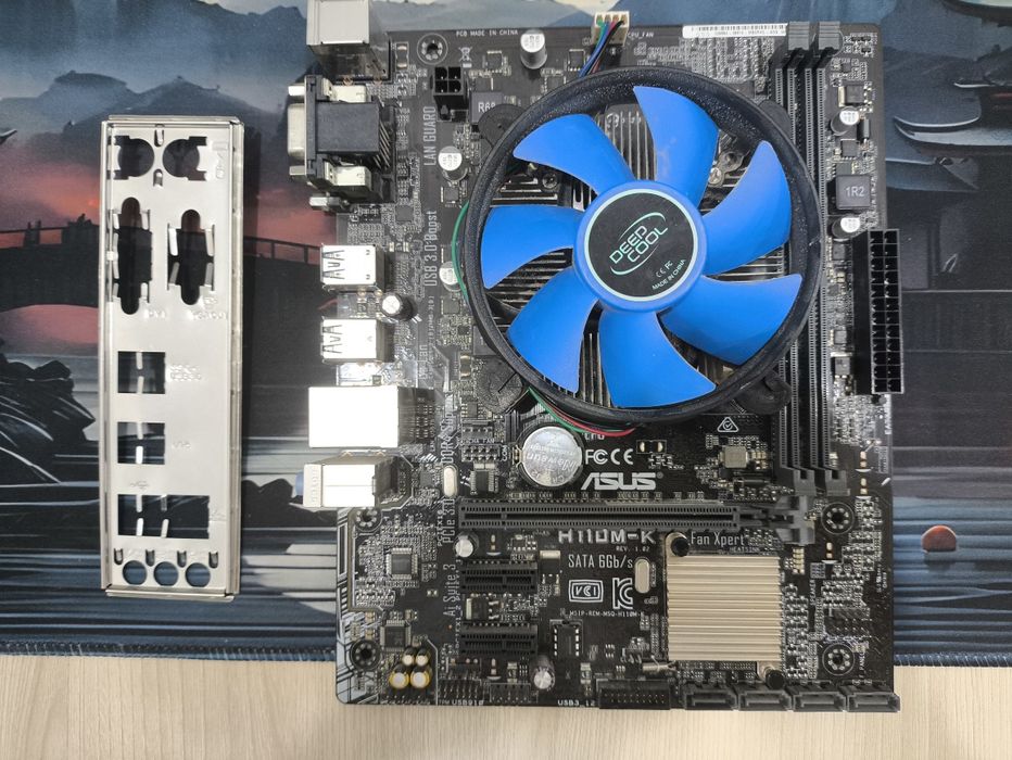 Asus h110m-k G4560 мать+проц+кулер