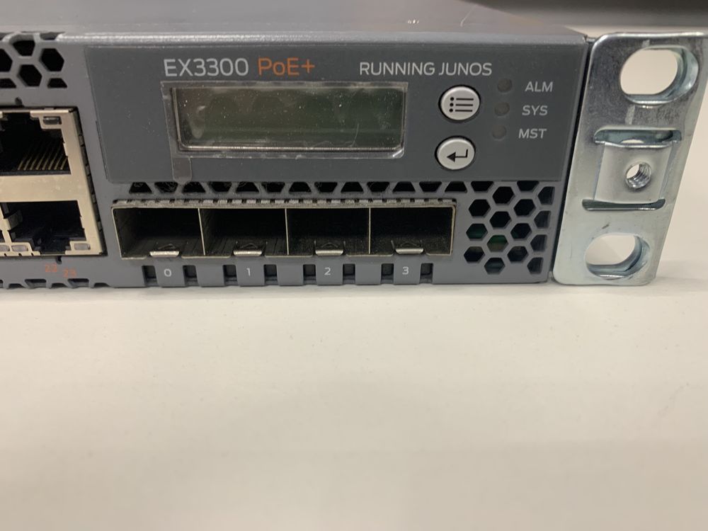 Managed Switch Juniper EX3300-24T PoE+ Управляем суич