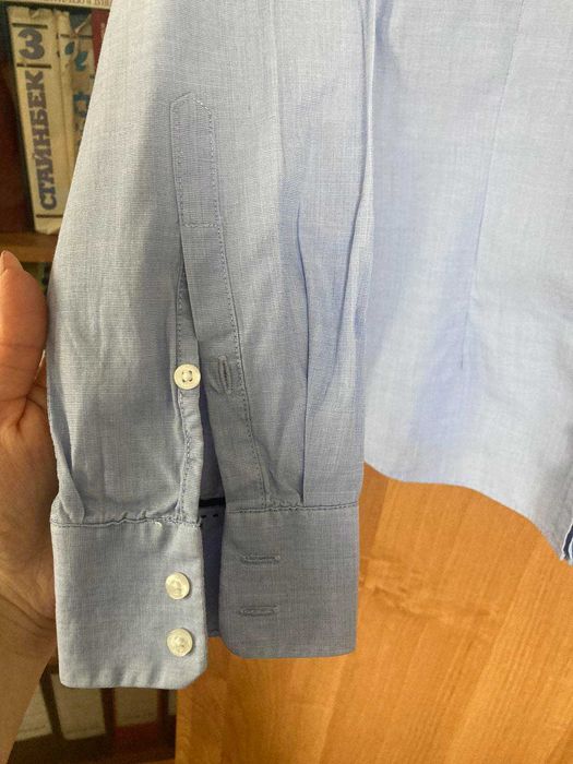 Светлосиня риза “Massimo Dutti”, класически цвят и модел