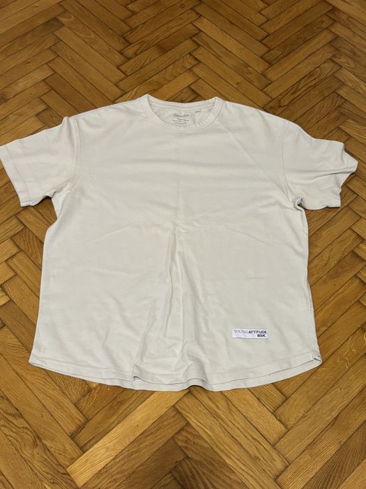 Tricou Crem bershka