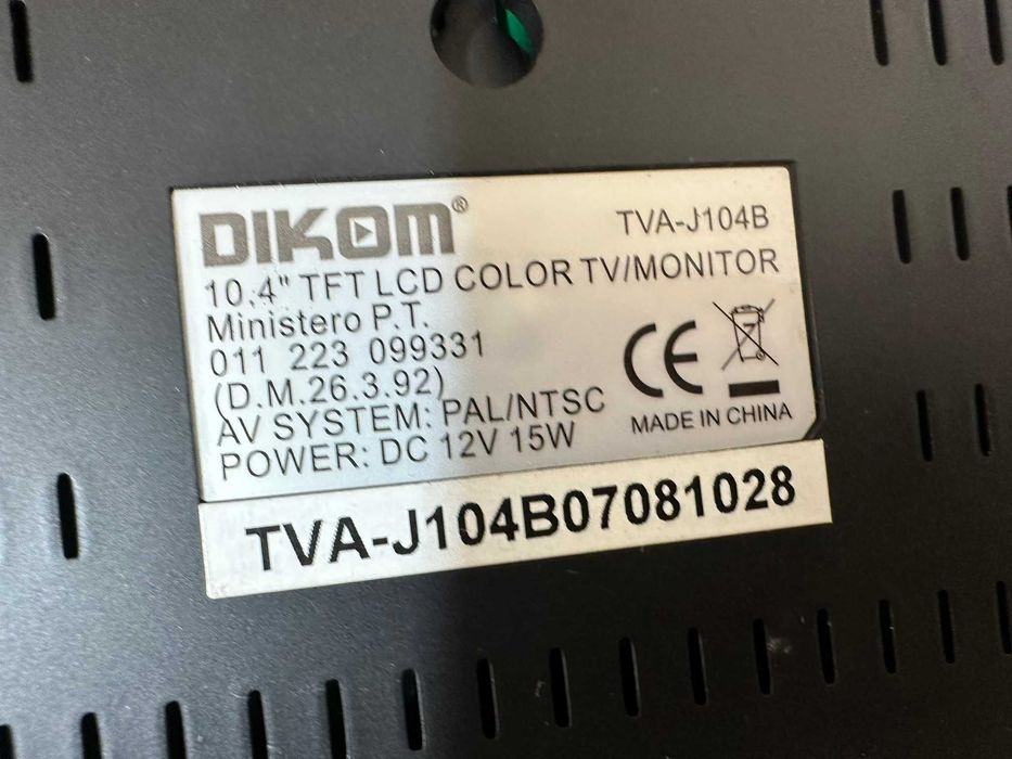 mini tv led 10,4 inch dikom tva-j104b