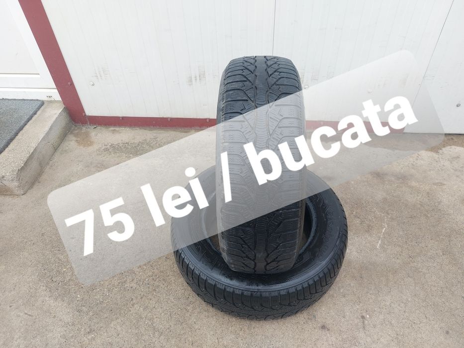 75 lei bucata! Doua anvelope M+S/IARNA 195 65 15 Kleber