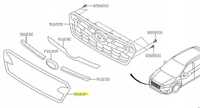 Накладка молдинга окантовки решетки радиатора Subaru XV 2017-19 г.в.