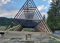 Cabane tip A frame din lemn