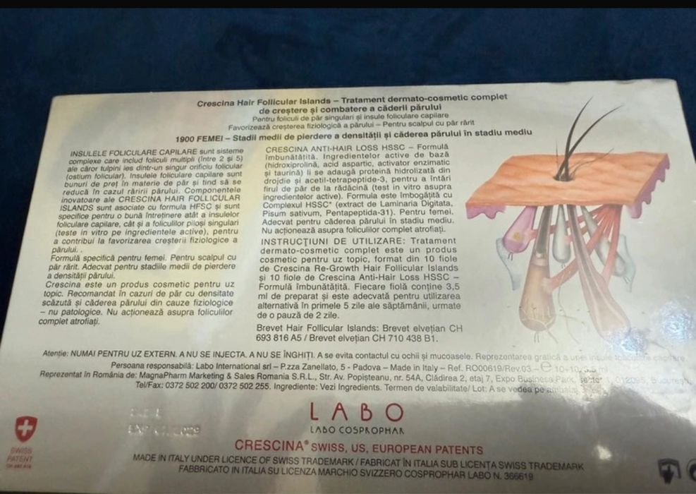 Crescina Hair Follicular Islands 1900 fiole