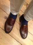 Pantofi loafer de lux penny 41.5 42 lucrati manual PRADA piele natural