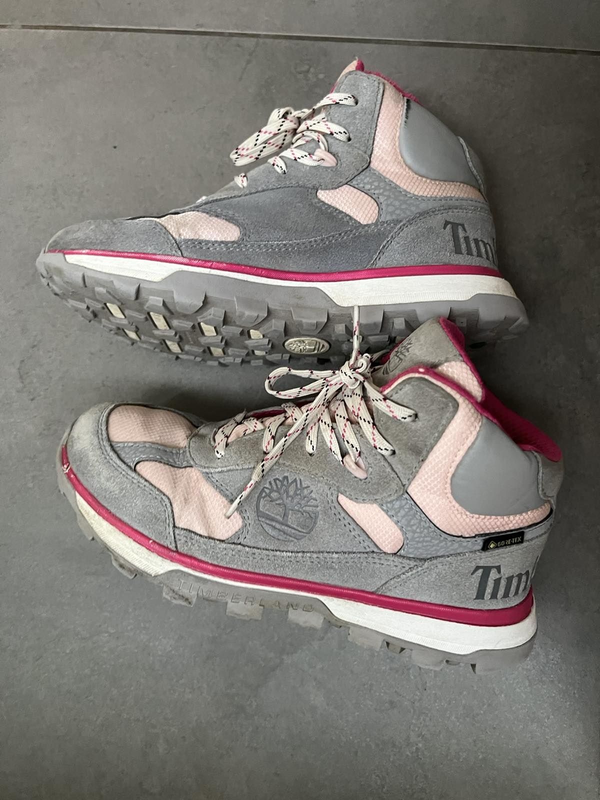 Дамски зимни обувки Timberland в сиво и розово 36 планина