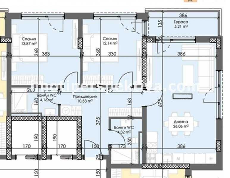 Продава се Тристаен апартамент в Пловдив, Тракия - 108 кв.м за 975 €/кв.м - Снимка #2