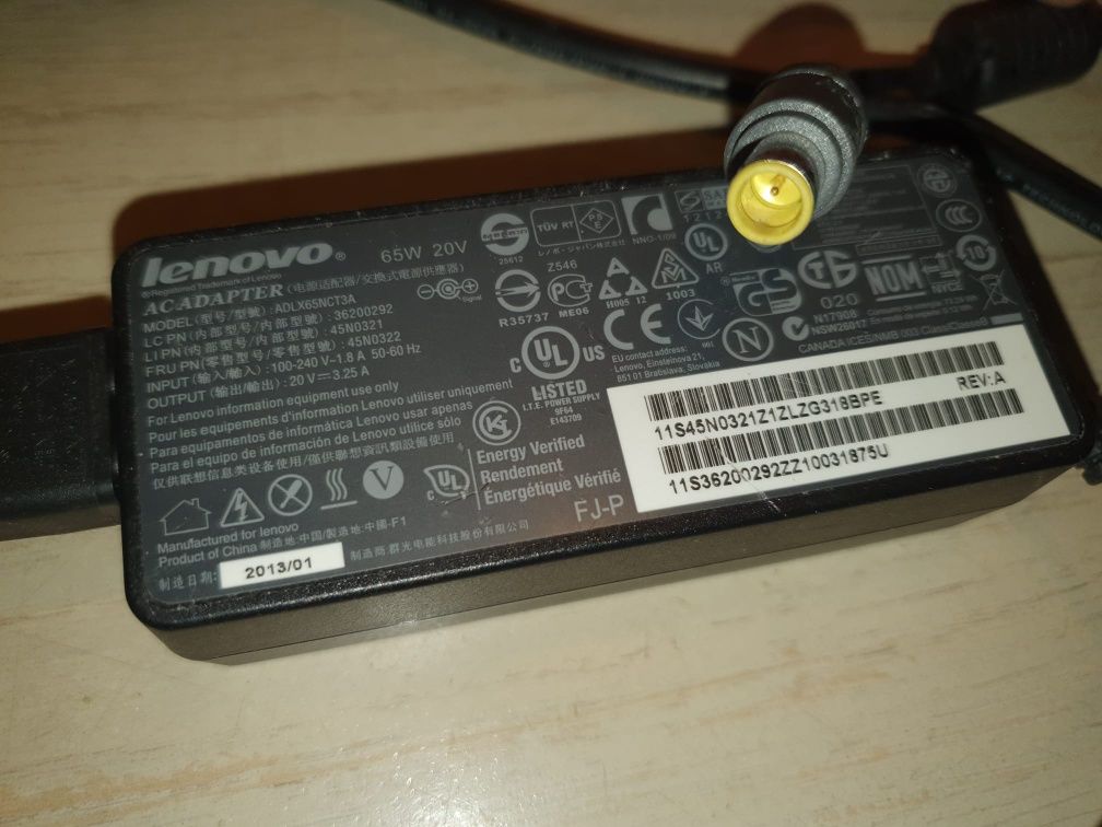 Incarcator alimentat original Lenovo 65W 20v 3.25a ADLX65NCT3A