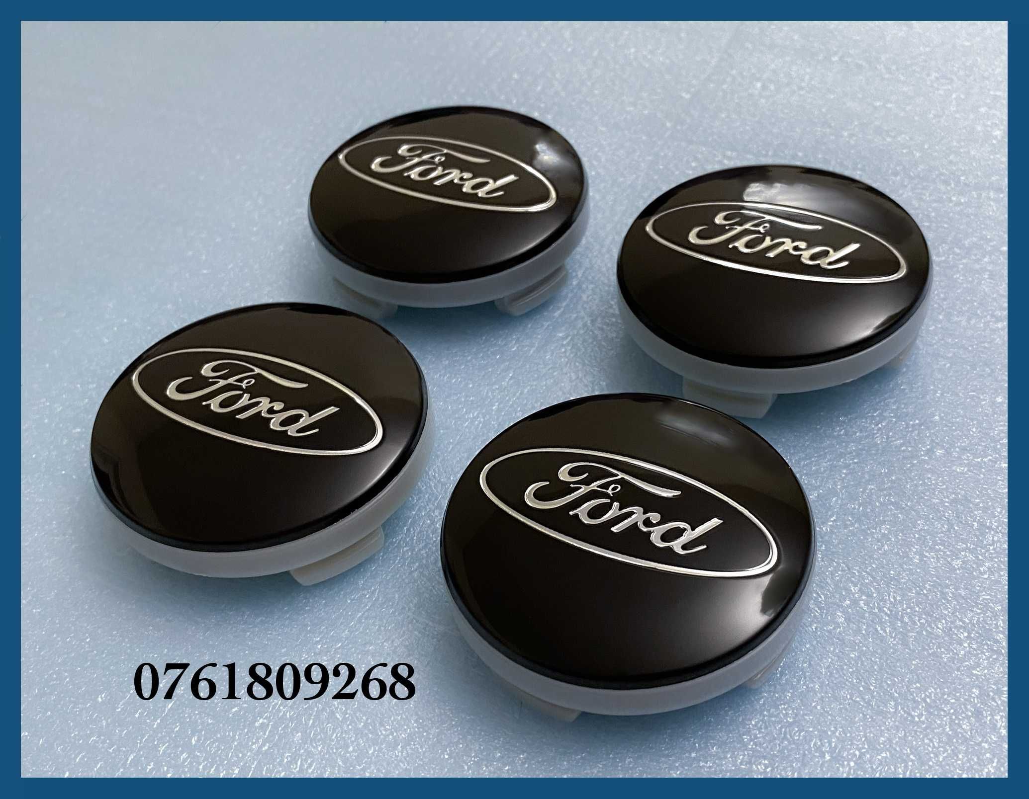 Set 4 capace negre 54mm 6M211003AA jante aliaj originale Ford