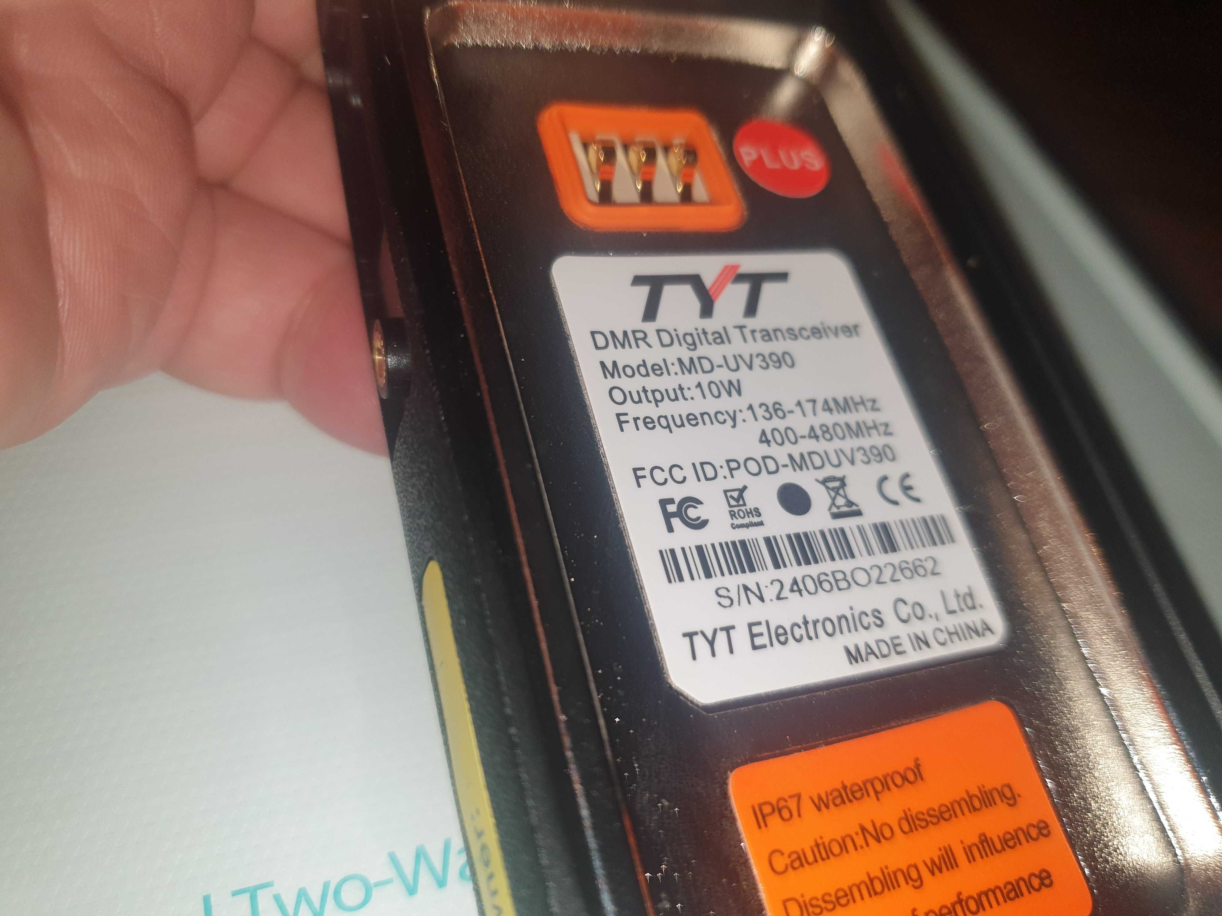 Радиостанция TYT MD-UV390 10W DMR и Аналог UHF ,VHF