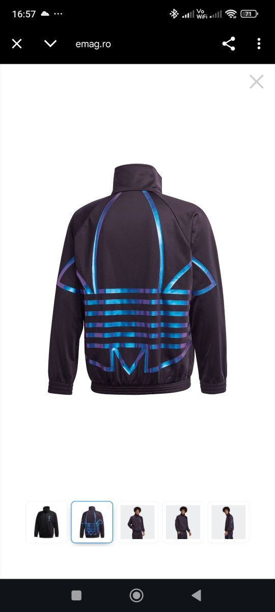 Bluza trening ZENO TT FS7333 Barbati, Negru, S