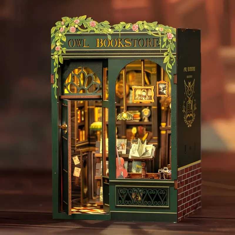 Декорация на Библиотека - BOOK NOOK, разделител за книги, 3D Модел