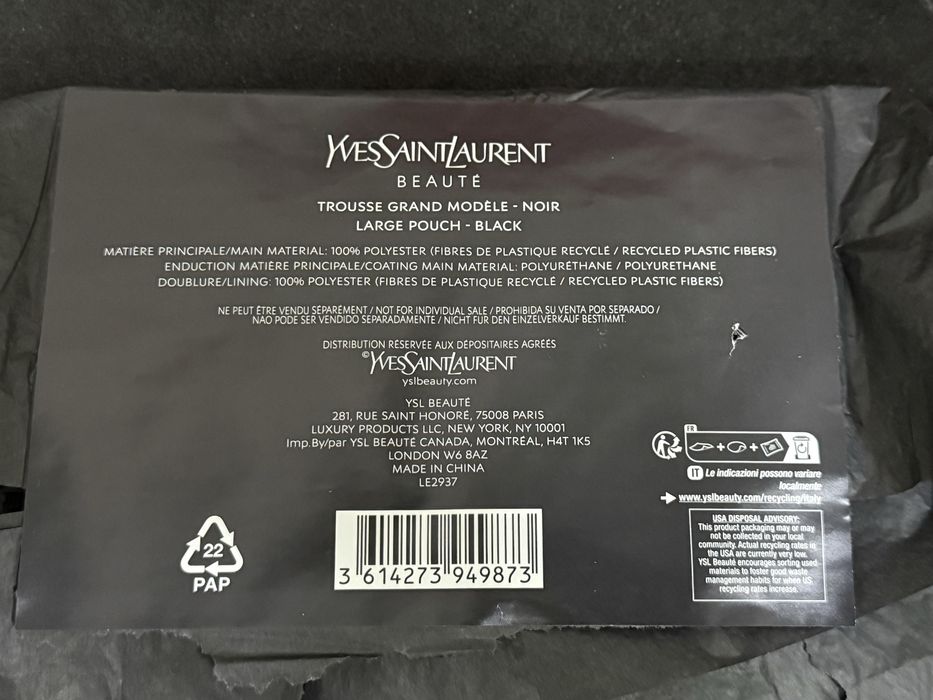 Малка чанта тип несесер Yves Saint Laurent
