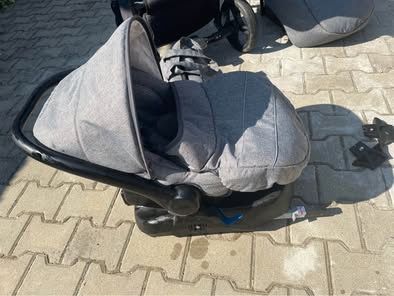 Cărucior 4 în 1 BabyLux Gri