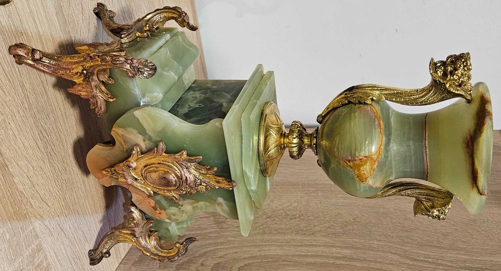 Ceas de semineu cu pendul Japy Freres - 3 piese Onix