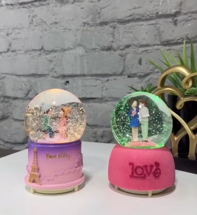 Сувенир музыкальный стеклянный водяной снежный шар