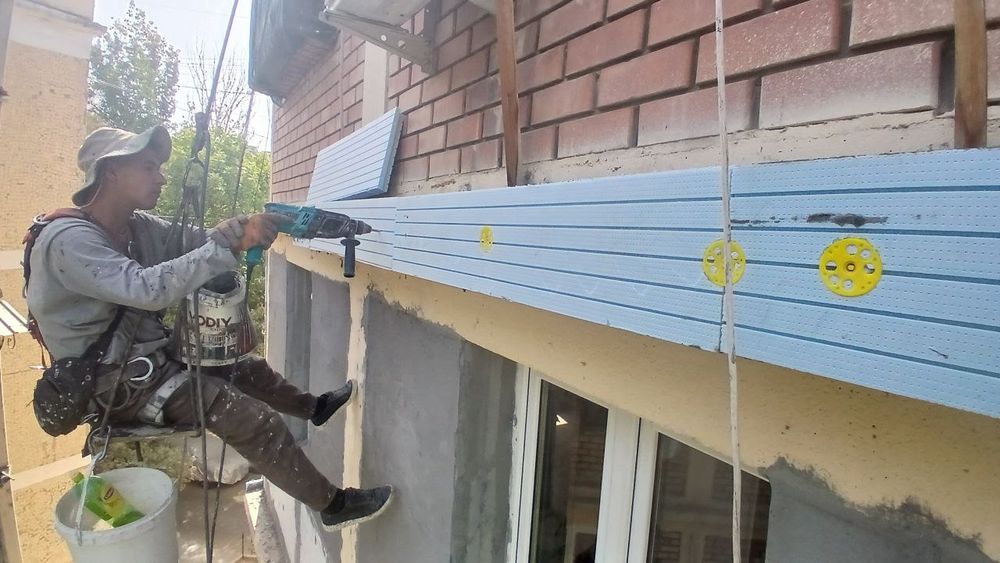 Утепление фасада пеноплексом с гидроизоляцией