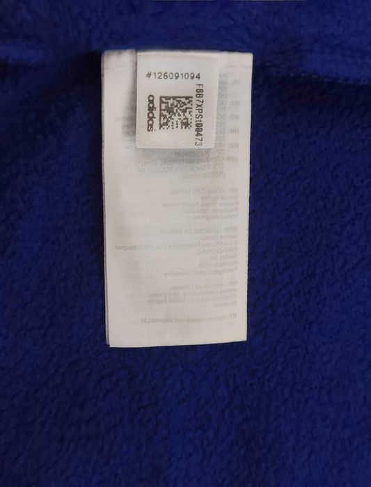 Bluza/Bigmen Adidas three stripes royal blue