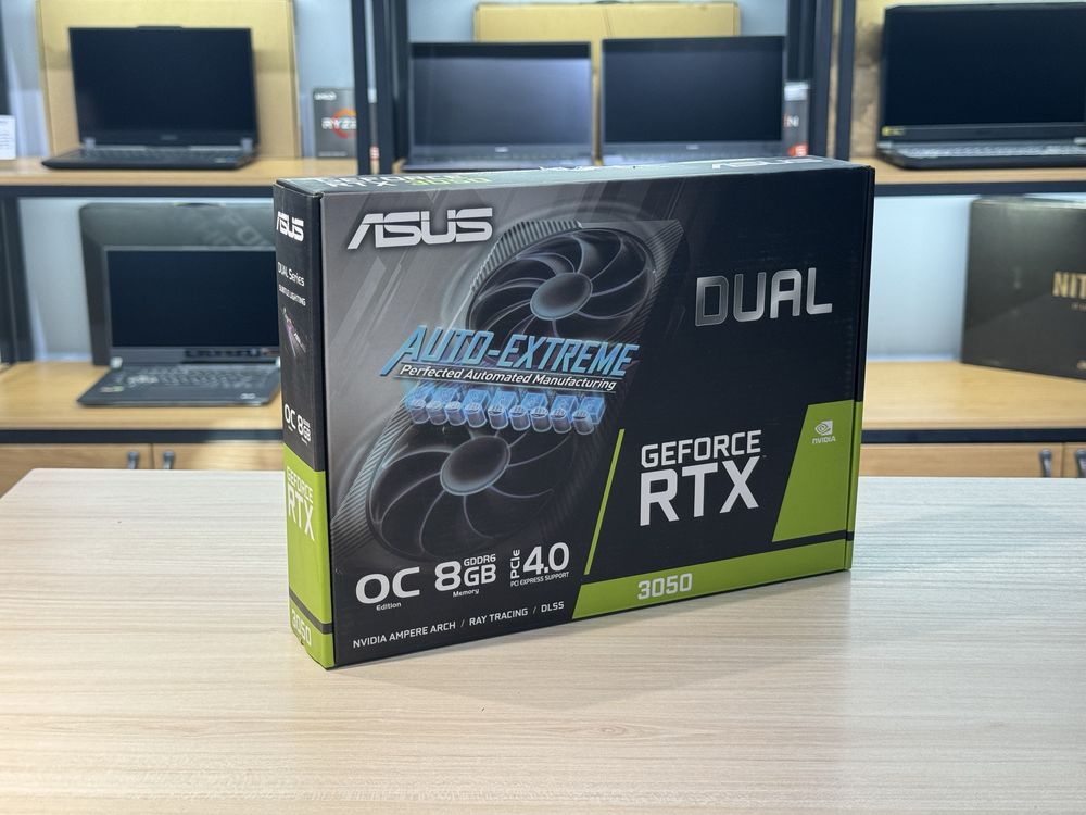 Видеокарта Asus RTX 3050 8gb Dual OC, GDDR6