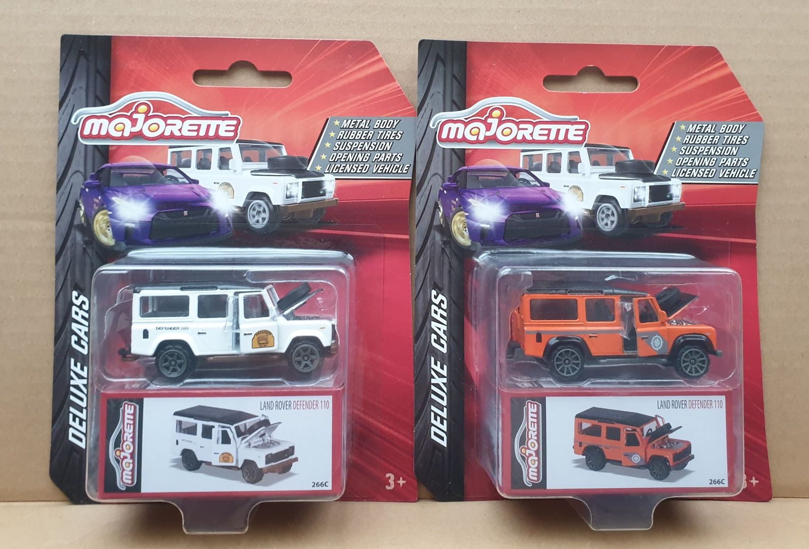 Machete Majorette Premium Land Rover Defender/Toyota Celica/Citroen