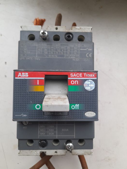 выключатель силовые ABB SACE Tmax