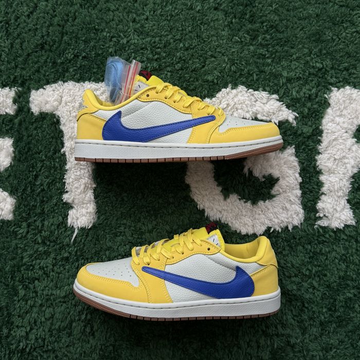Jordan Retro 1 Low x Travis Scott Canary 42