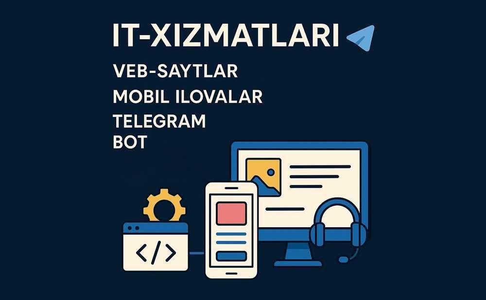 Telegram bot va Veb Sayt xizmatlari. Tez va sifatli xizmat