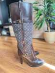 Vintage Louis Vuitton Jodie Brown Monogram Canvas / Leather Boots