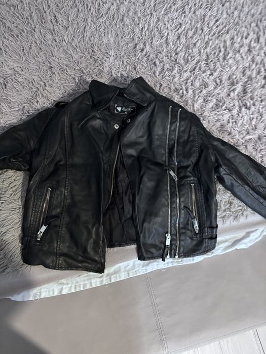 Черно кожено яке на Fei Fa fashion