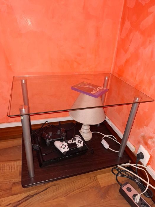 Masuta de cafea sticla si pal