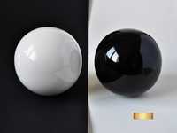 Декоративни сфери / Подарък за дома / Сфери черно и бяло / Ин и Ян