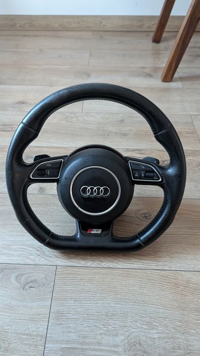 Volan Audi S5 Original (OEM) - Piele Sport, Padele și Comenzi