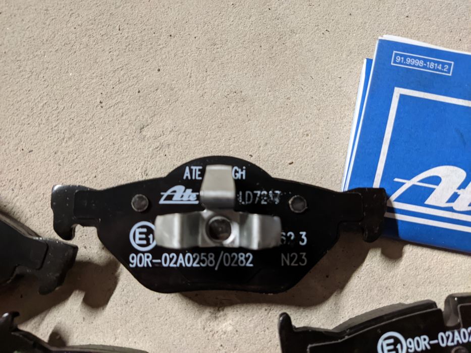 Накладки ATE Ceramic 7217, BMW E90, E81, E87, E84
