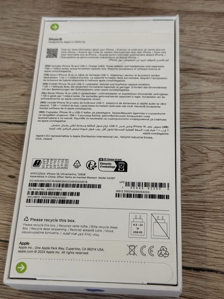 Iphone 16 128gb Ultramarine