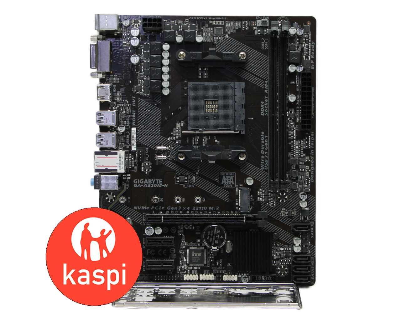Мат.Плата AM4 GIGABYTE GA-A320M-H 2x DDR4