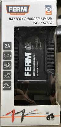 Incarcator baterie FERM 6-12 volți | 2 amperi