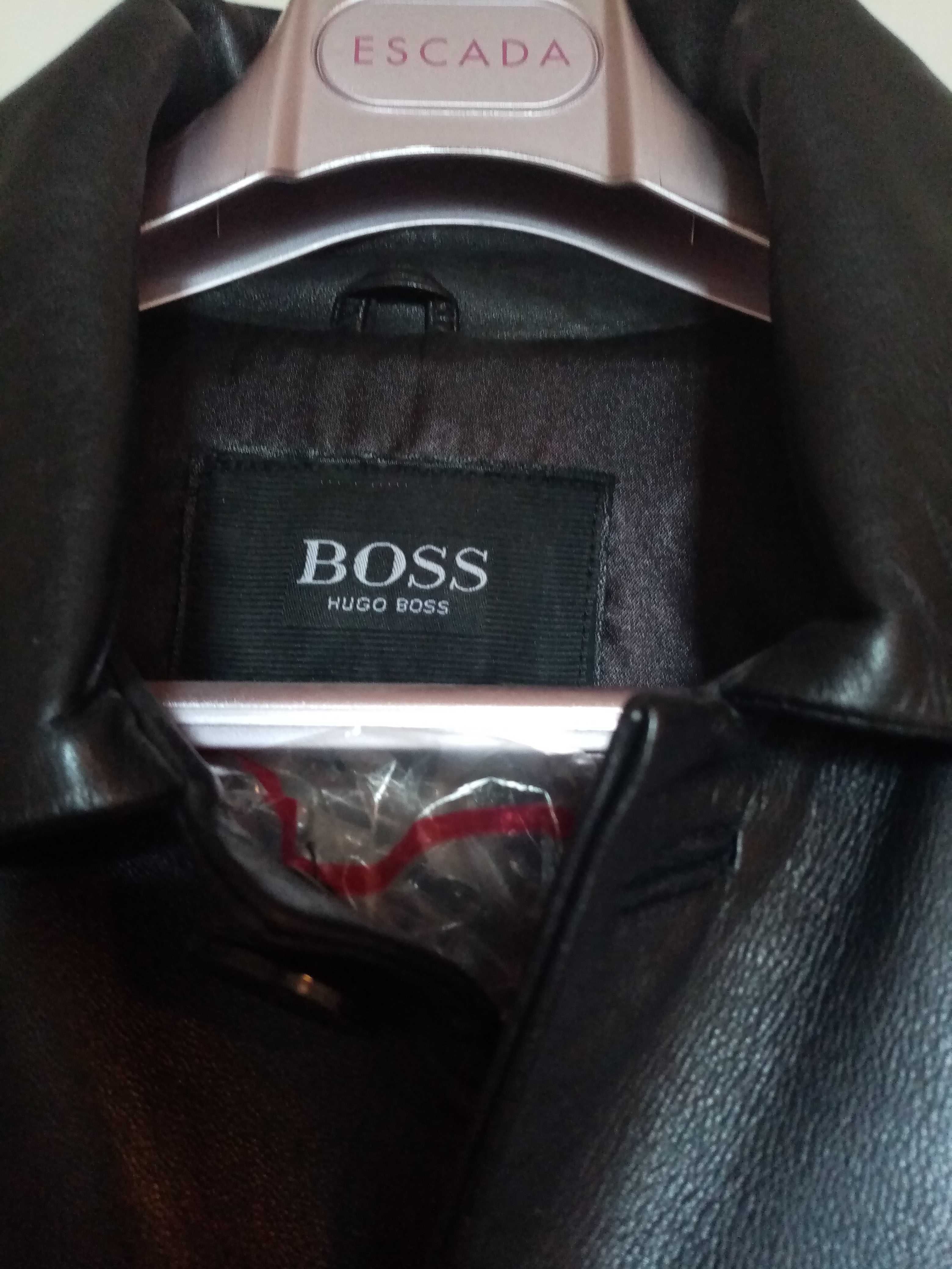 Оригинално кожено мъжко манто HUGO BOSS